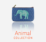 Mlavi Animal collection wholesale fashion bags, wallets, wristlets, coin purses, pouches, cardholders, luggage tags with animal illustration prints to gift shop, clothing & fashion accessories boutique, book store, souvenir shops worldwide.