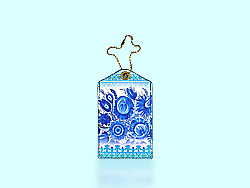 Mlavi Ukraine collection luggage tags with Ukrainian pattern illustration prints for wholesale and online shopping