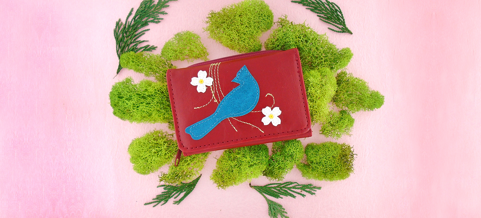 LAVISHY design and wholesale vegan applique small wallets to gift shops, boutiques and book stores in Canada, USA and worldwide.