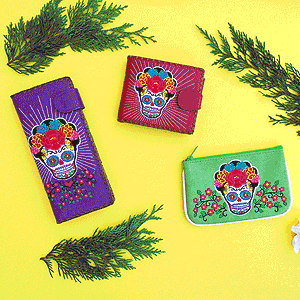 LAVISHY wholesale embroidered vegan bags, wallets, purses, pouches & accessories to gift shops, clothing & fashion accessories boutiques, book stores since 2001