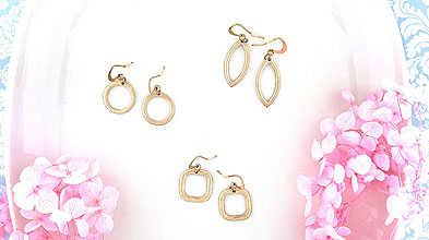 Lavishy Cosmo collection wholesale silver/gold plated chic everyday earrings at super affordable prices