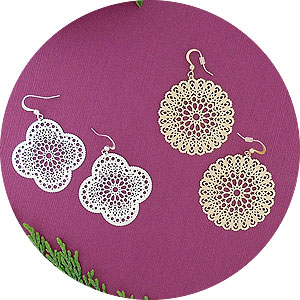 LAVISHY wholesale Moroccan themed trendy boutique style fashion earrings