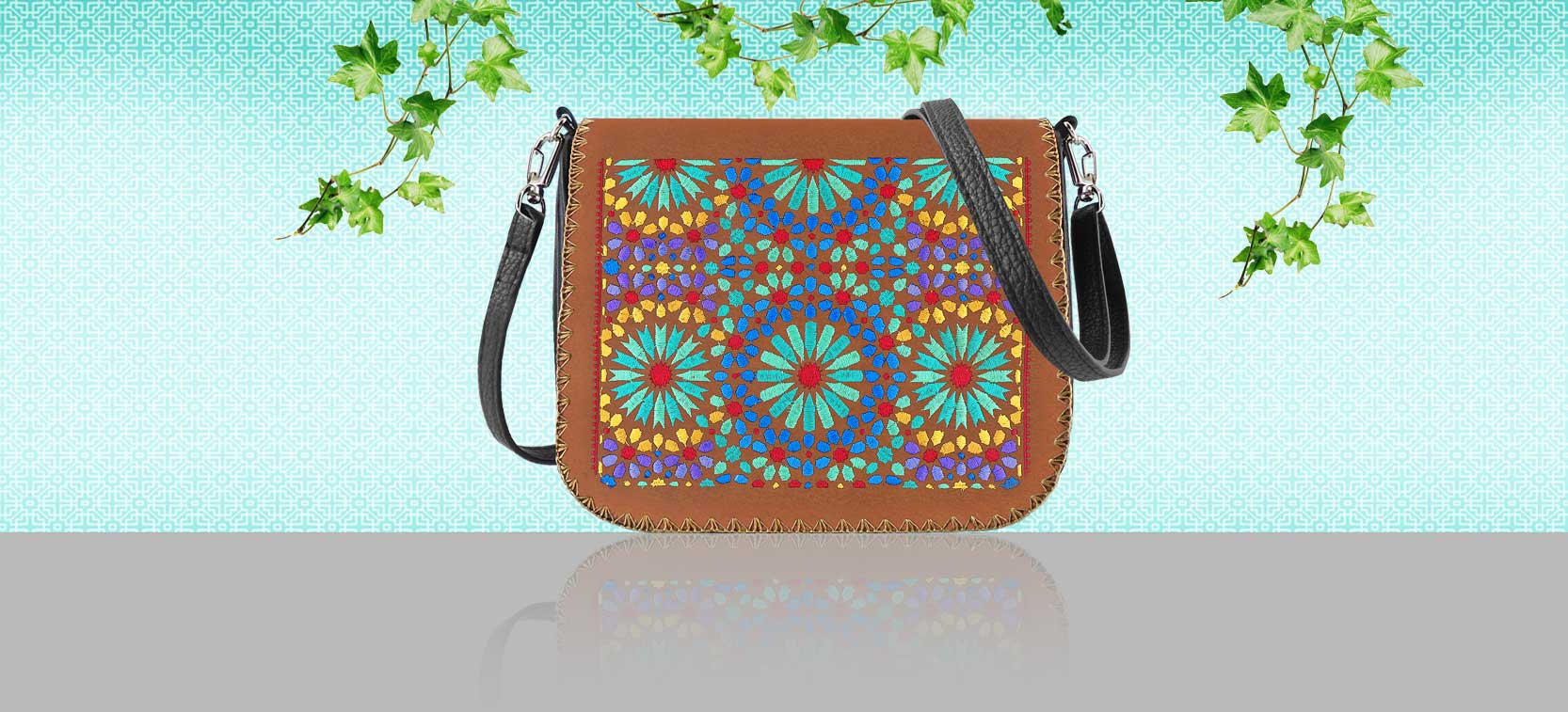 LAVISHY Elma collection design & wholesale embroidered vegan bags to gift shops, boutiques & book stores in Canada, USA and worldwide.