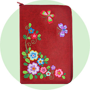 LAVISHY wholesale vegan embroidered jewelry pouches to gift shop, clothing & fashion accessories boutique, book store in Canada, USA & worldwide.