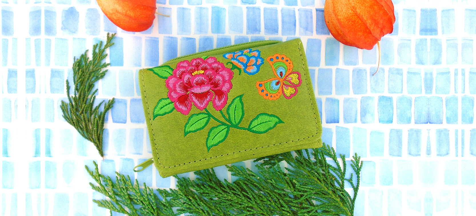 LAVISHY design and wholesale vegan embroidered small wallets to gift shops, boutiques and book stores in Canada, USA and worldwide.