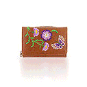 LAVISHY Elma collection wholesale vegan embroidered wallets to gift shop, clothing & fashion accessories boutique, book store in Canada, USA & worldwide.