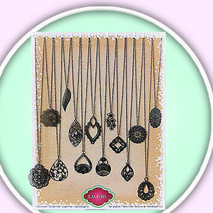 Funkii collection wholesale high profit margin designs of filigree earrings and filigree necklaces have been featured by leading trade and consumer magazines, newspapers, websites, Hollywood movices and TV shows