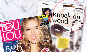 LAVISHY vegan bag was featured by Canada's NO.1 fashion magazine LOULOU