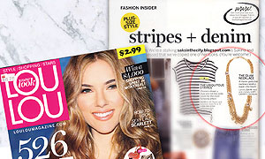 LAVISHY necklace was featured by Canada's NO.1 fashion magazine LOULOU