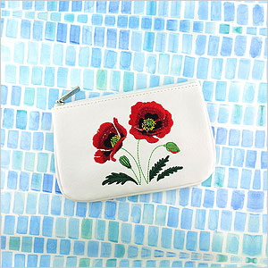 LAVISHY Elma collection vegan embroidered small pouches