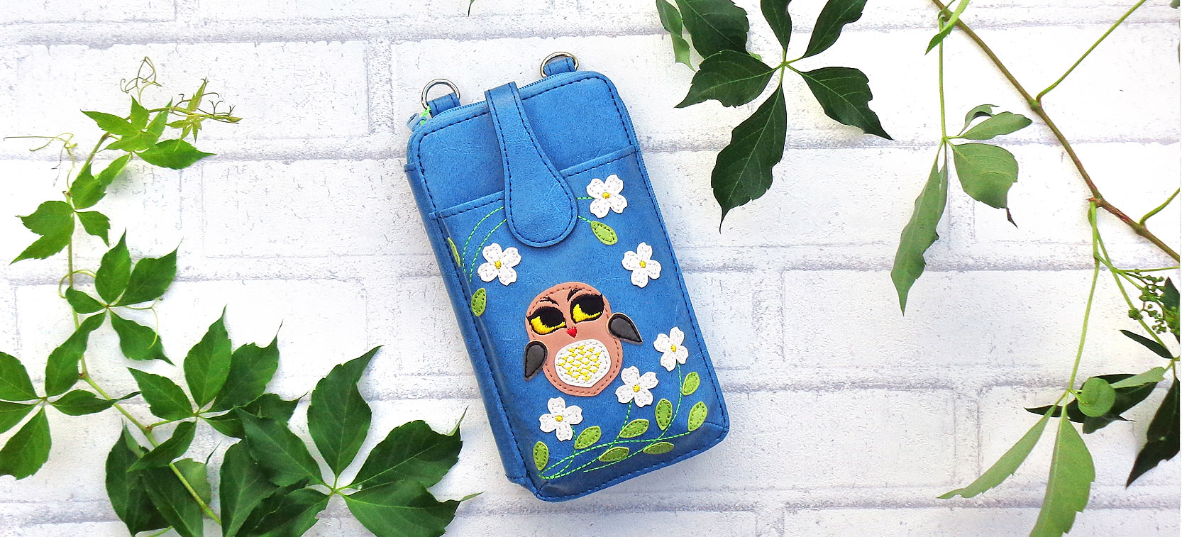 Owl Cell Phone Wallet by Lavishy