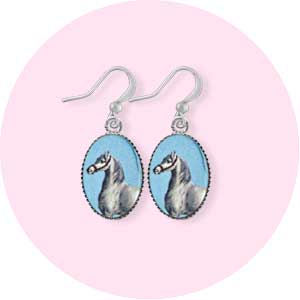 LAVISHY wholesale horse themed fashion earrings to gift shops, clothing and fashion accessories boutiques, book stores in Canada, USA and worldwide.