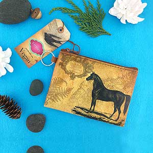 LAVISHY Viaggio collection wholesale unisex vintage look horse themed vegan bags, wallets, wristlets, coin purses, tablet sleeves and luggage tags to gift shops, clothing and fashion accessories boutiques, book stores in Canada, USA and worldwide.
