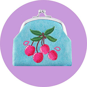 LAVISHY wholesale cherry vegan coin purses