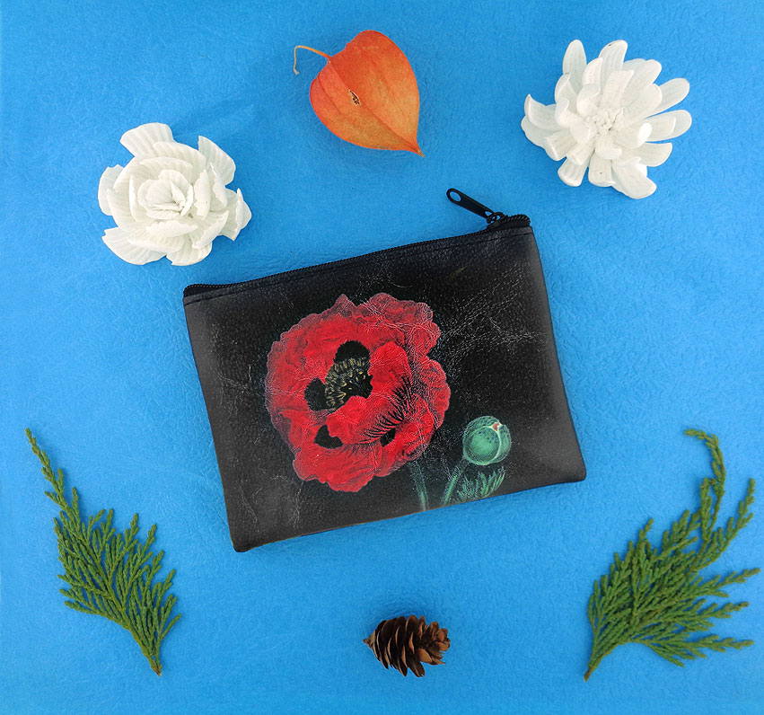 LAVISHY wholesale poppy themed vegan fashion accessories and gifts to gift shops, clothing and fashion accessories boutiques, speciality retailers in Canada, USA and worldwide.